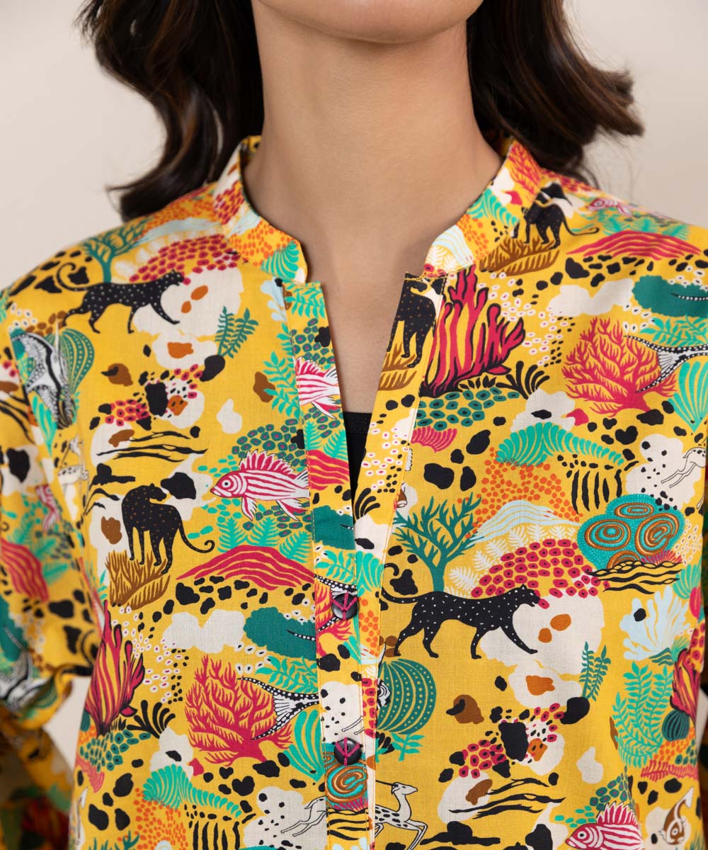 PRINTED CAMBRIC SHIRT