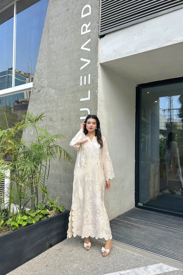 SHELL PINK 2PCS kaftan