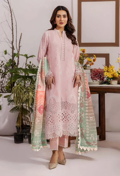 STELLA UNSTITCHED CHIKANKARI LAWN BY ADAN'S LIBAS