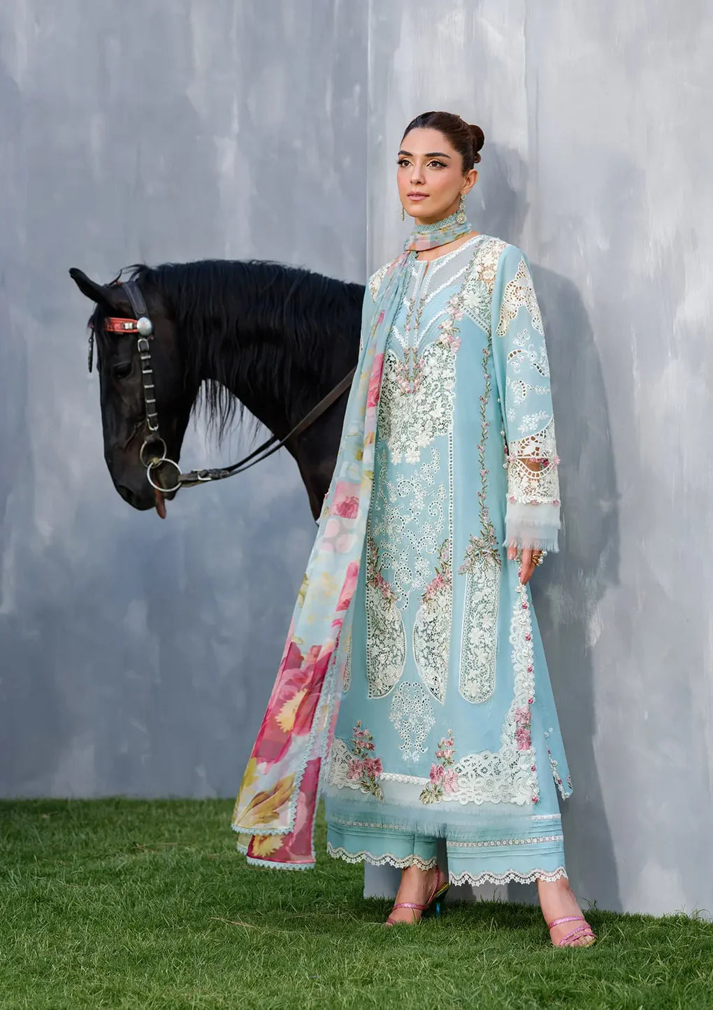 Elaf Unstitched Luxury Embroidered Lawn Collection'25 Vol.2