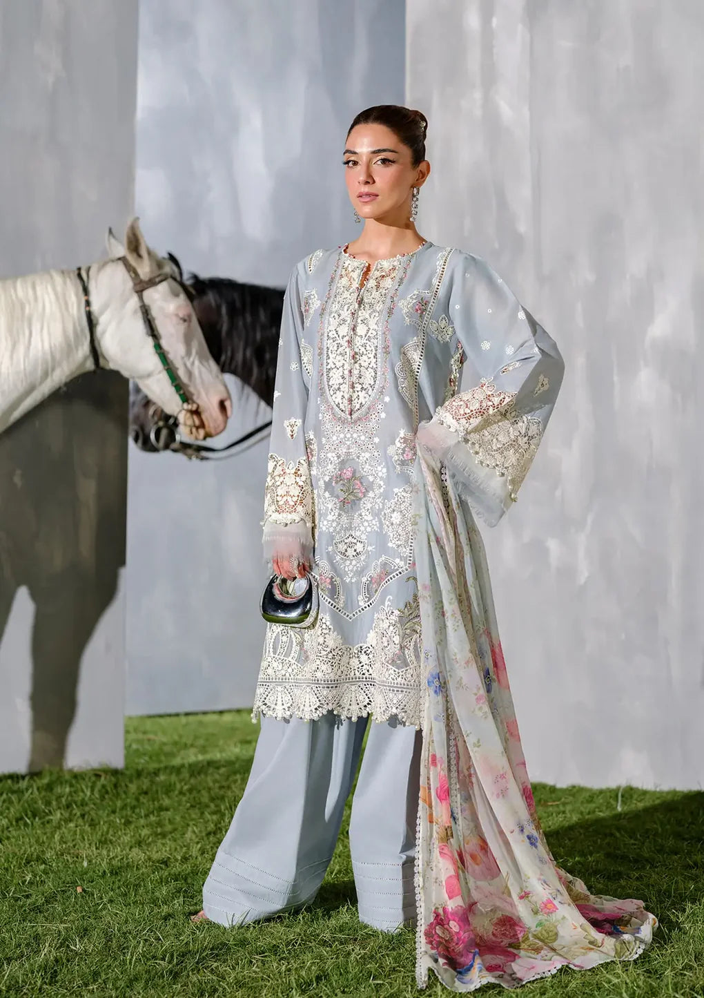 Elaf Unstitched Luxury Embroidered Lawn Collection'25 Vol.2