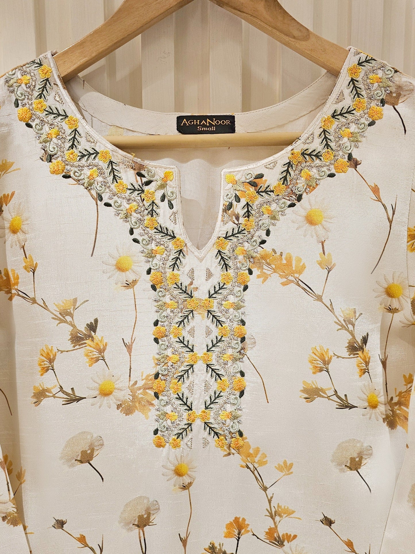 2 Piece- Pure Korean Silk Embroidered Suit S111473