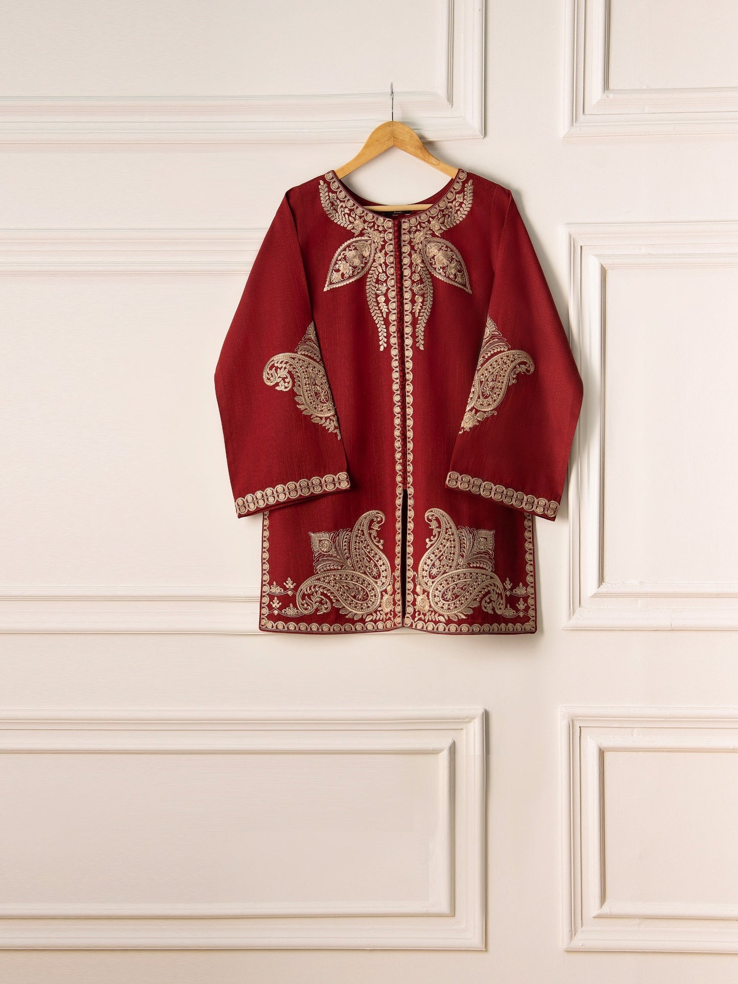 2 Piece - Embroidered Khaddar Suit S110723