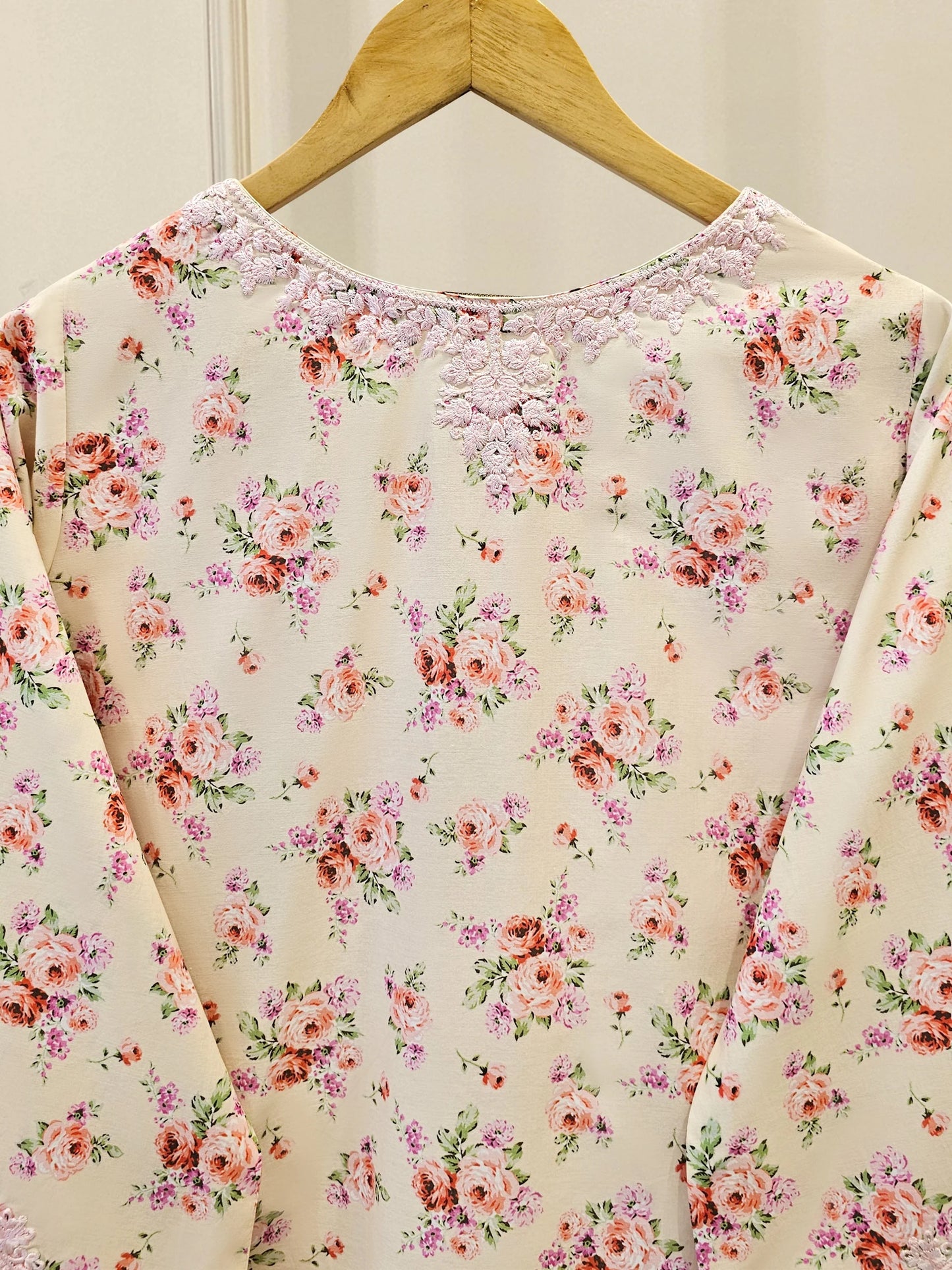 2 Piece - Digital Printed Embroidered Lawn Suit S111602