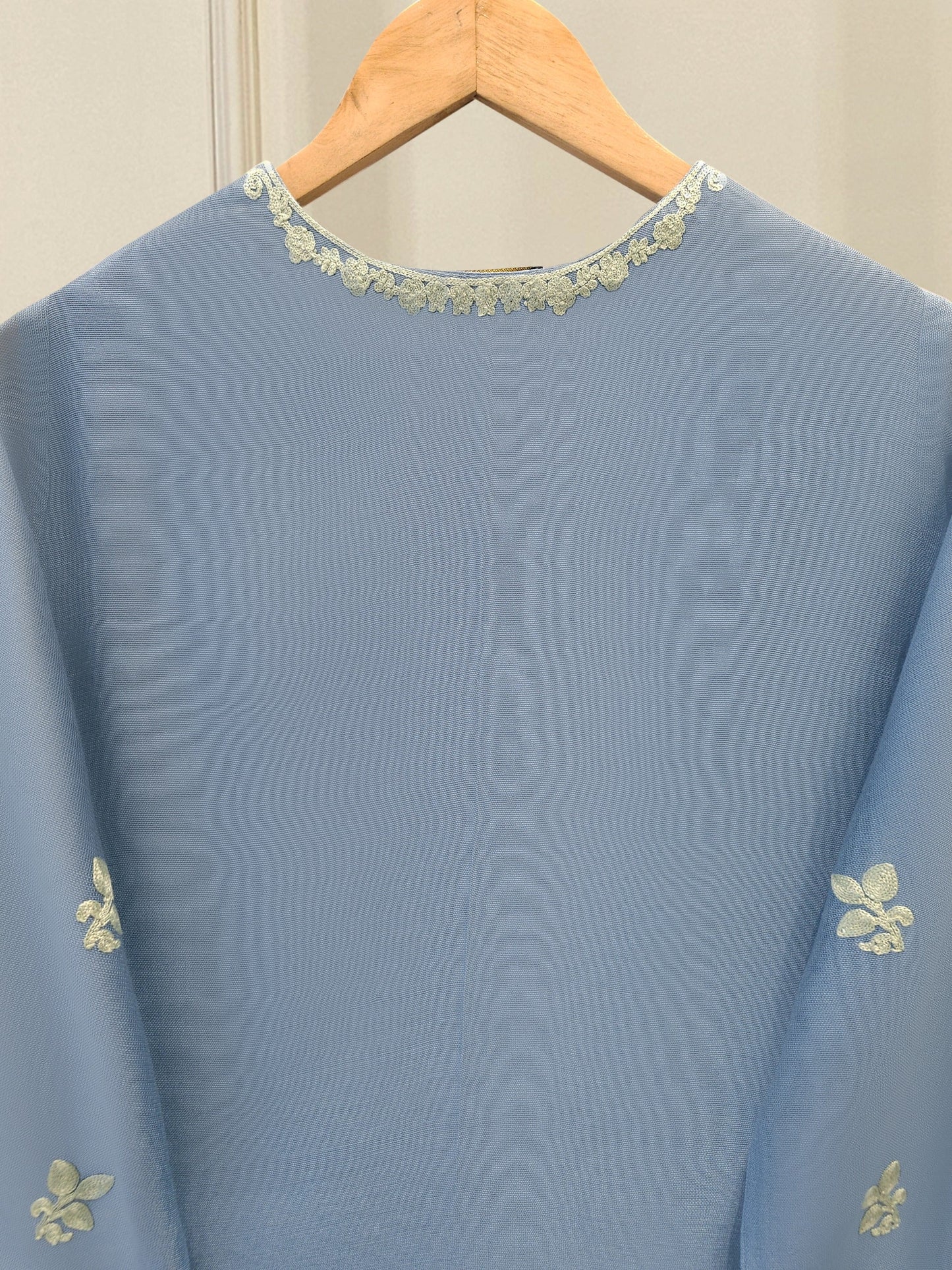 3 Piece - Pure Embroidered Cotton Net Suit S112014