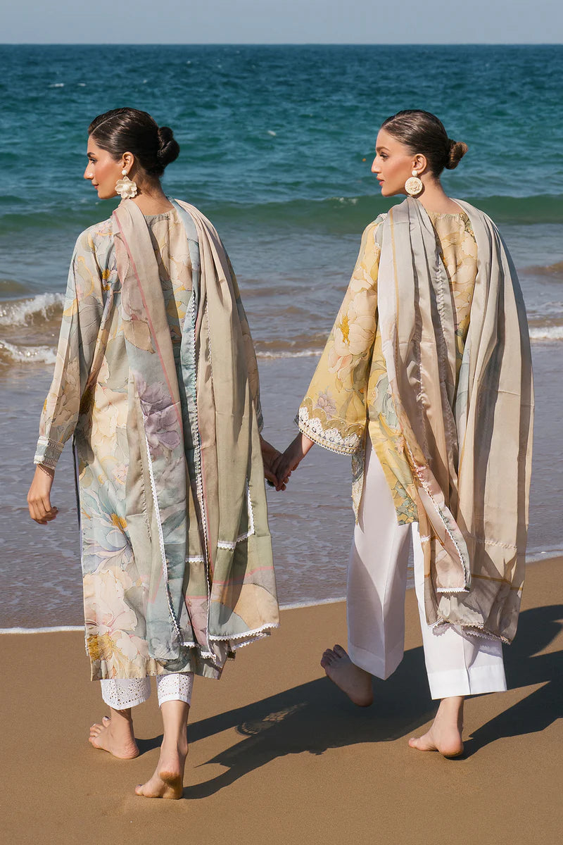EMBROIDERED PRINTED LAWN UF-4120