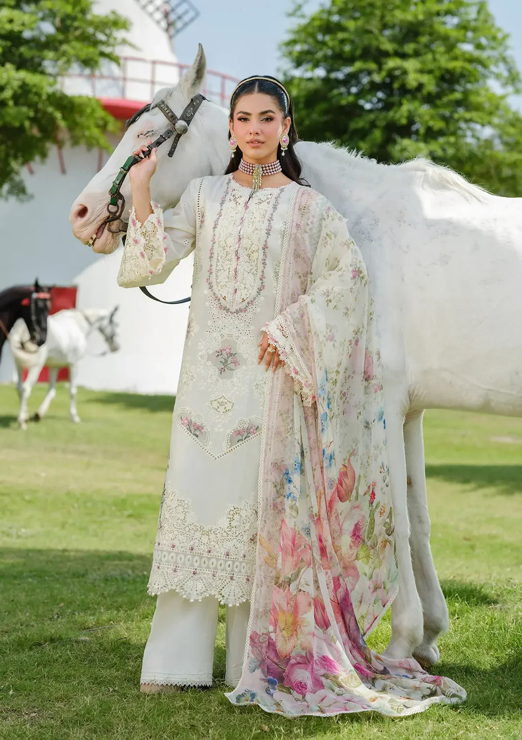 Elaf Unstitched Luxury Embroidered Lawn Collection'25 Vol.2