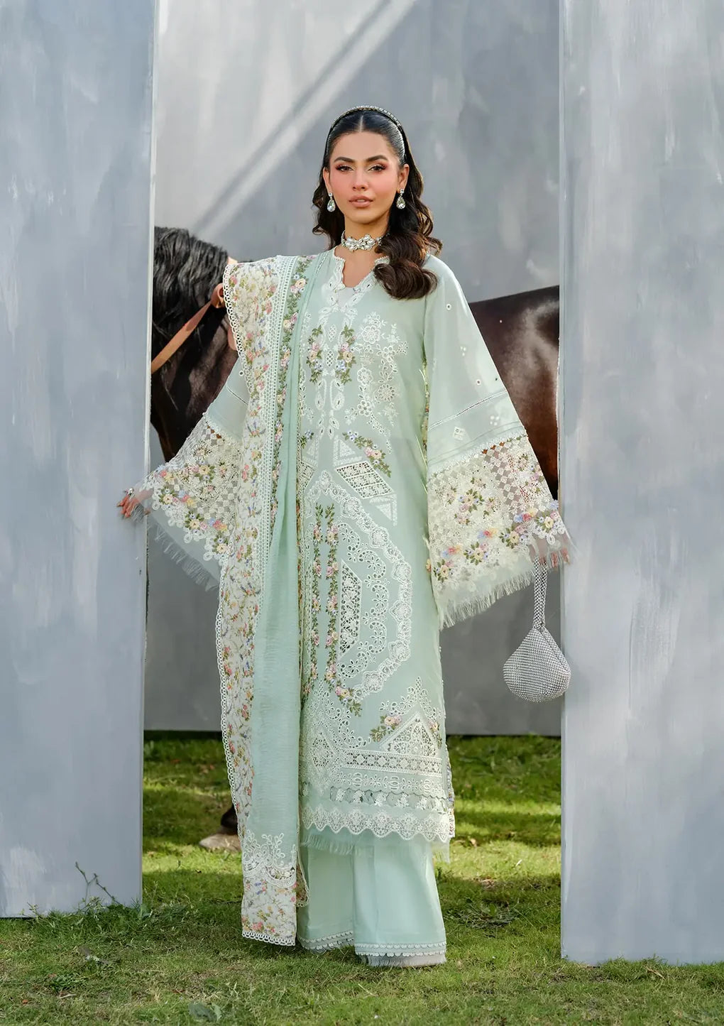 Elaf Unstitched Luxury Embroidered Lawn Collection'25 Vol.2