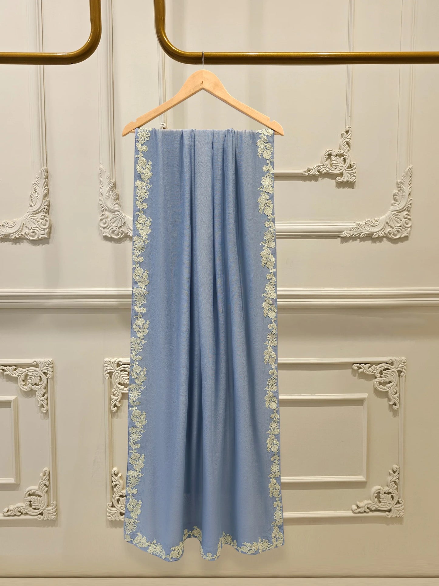 3 Piece - Pure Embroidered Cotton Net Suit S112014