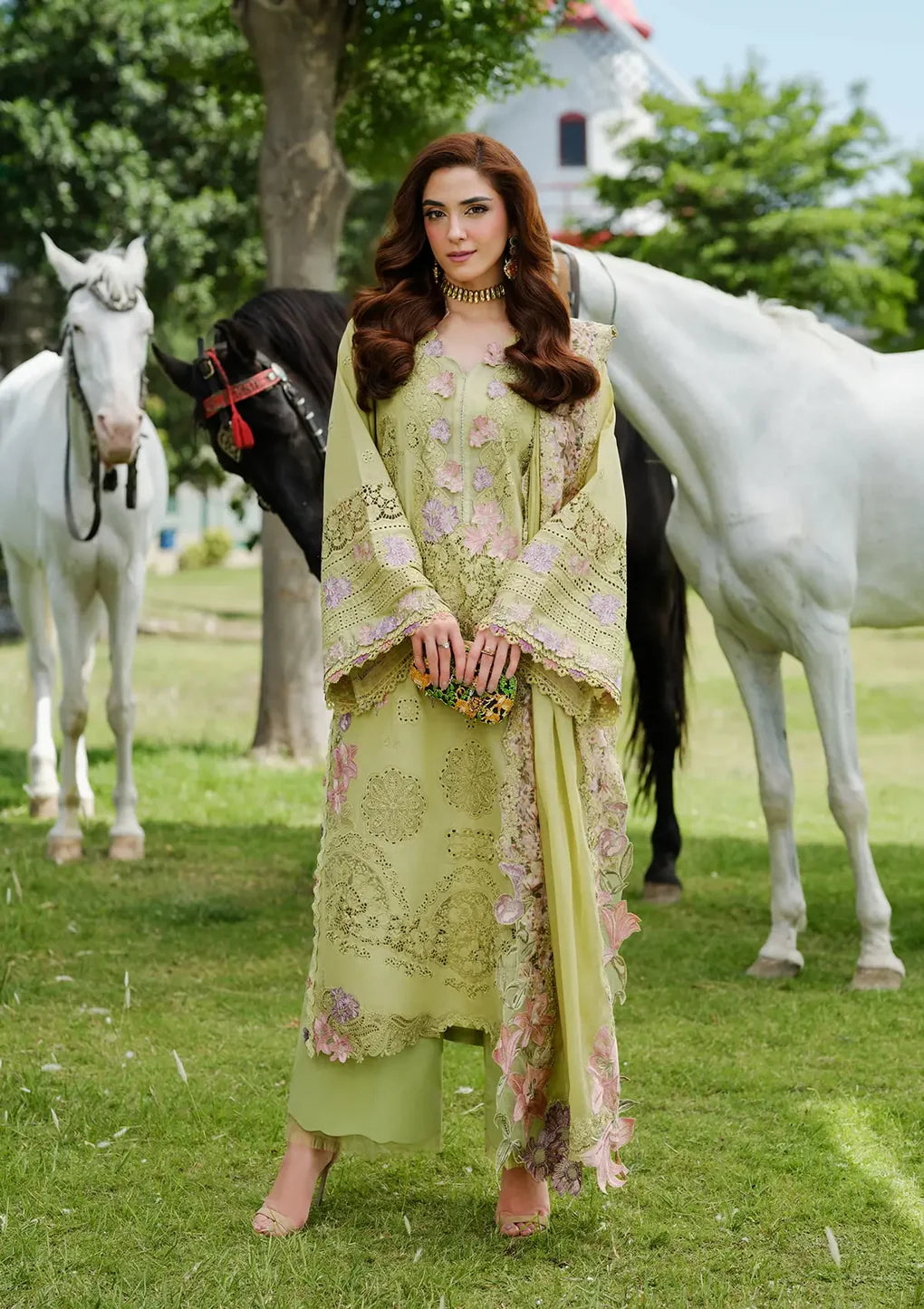 Elaf Unstitched Luxury Embroidered Lawn Collection'25 Vol.2