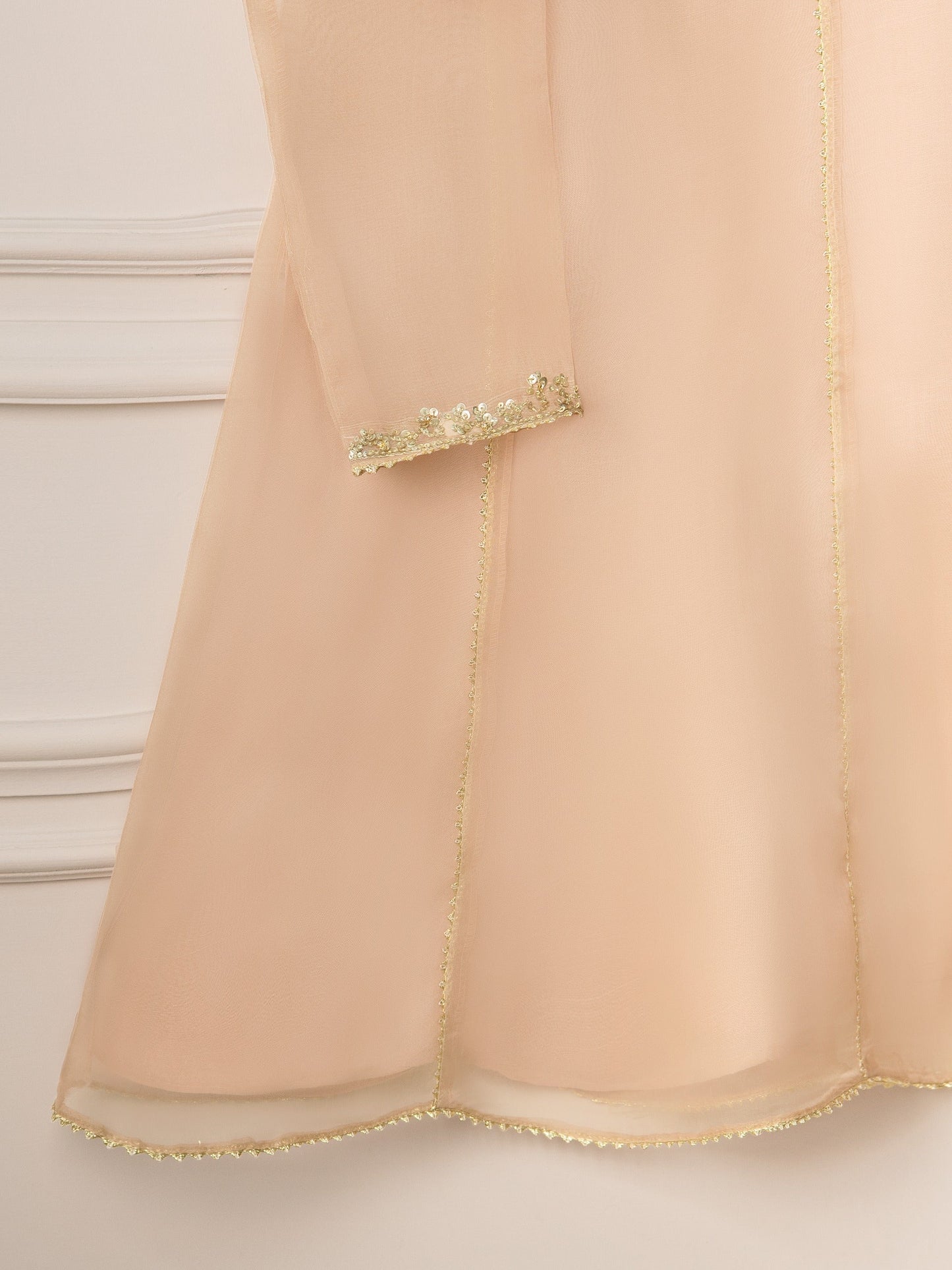 3 Piece - Pure Organza Embroidered Suit S111050