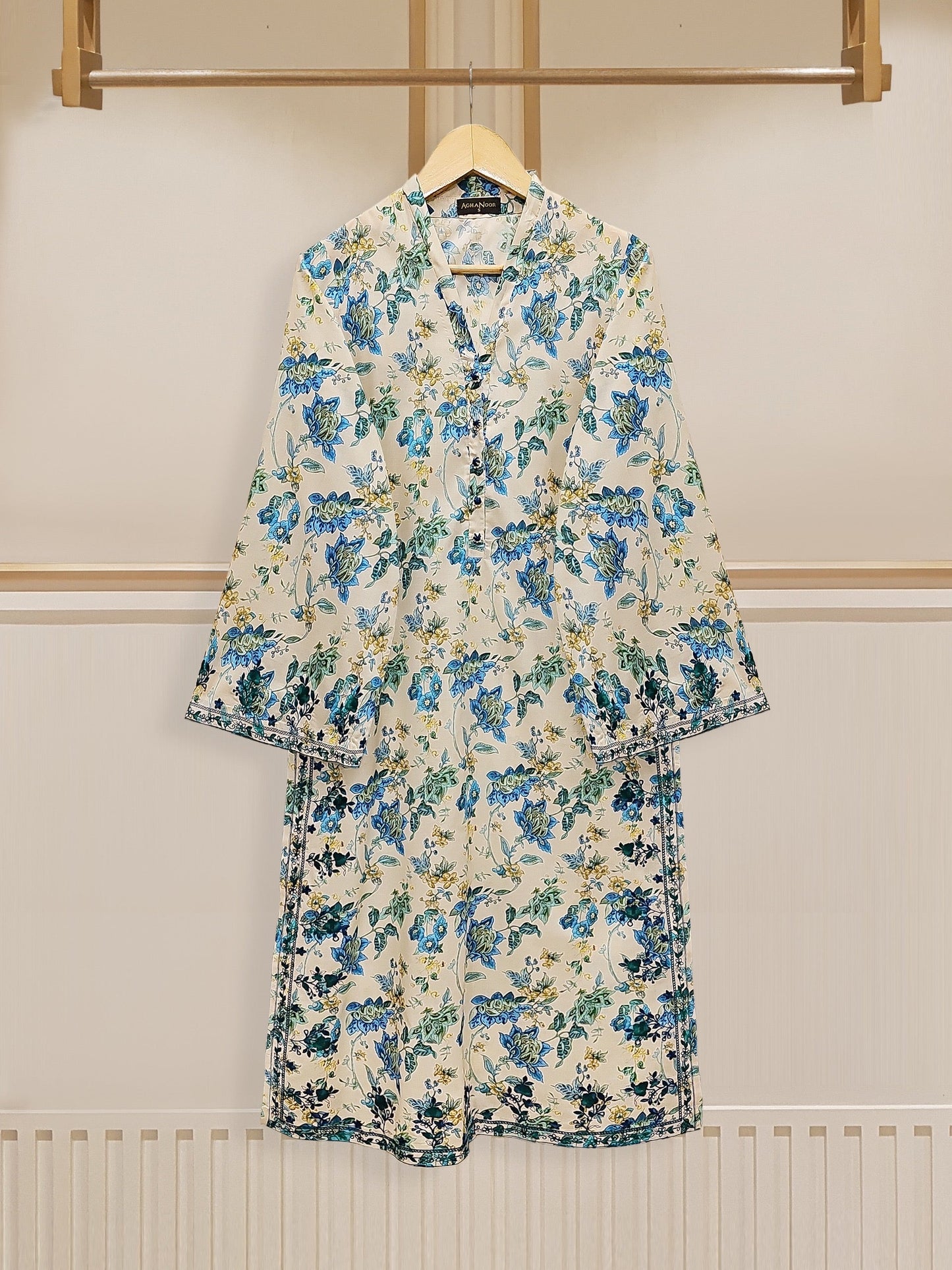 2 Piece - Digital Printed Embroidered Cambric Suit S110266