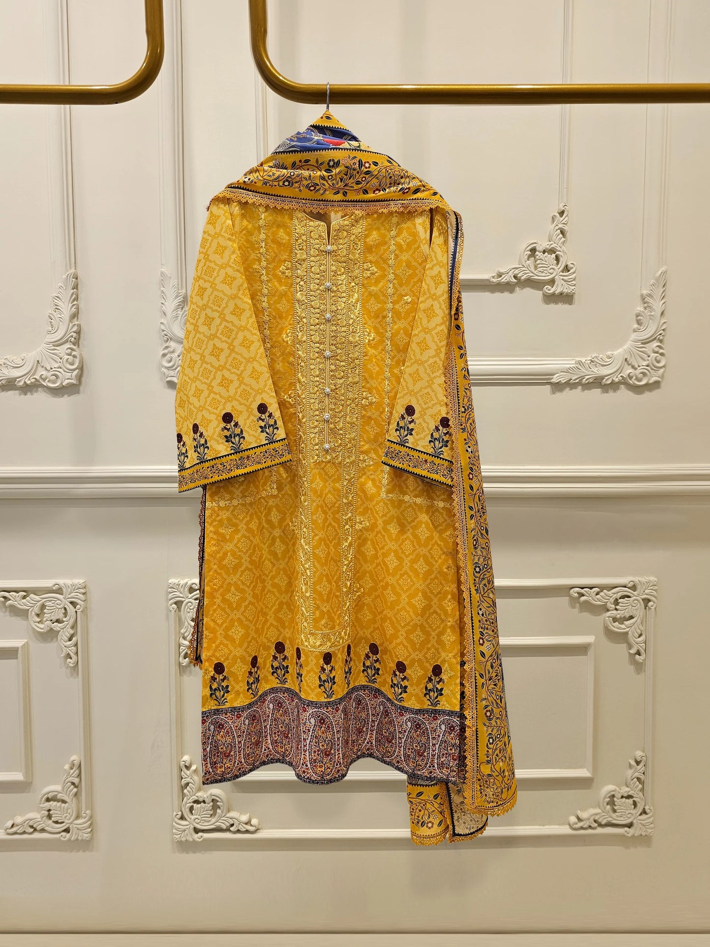2 Piece - Digital Printed Embroidered Lawn Suit S111594