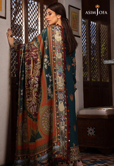 AJK-10 EMBROIDERED COTTON SLUB 3 PCS