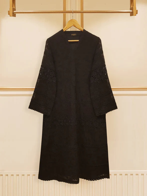 3 PIECE - PURE COTTON NET EMBROIDERED SUIT S108682