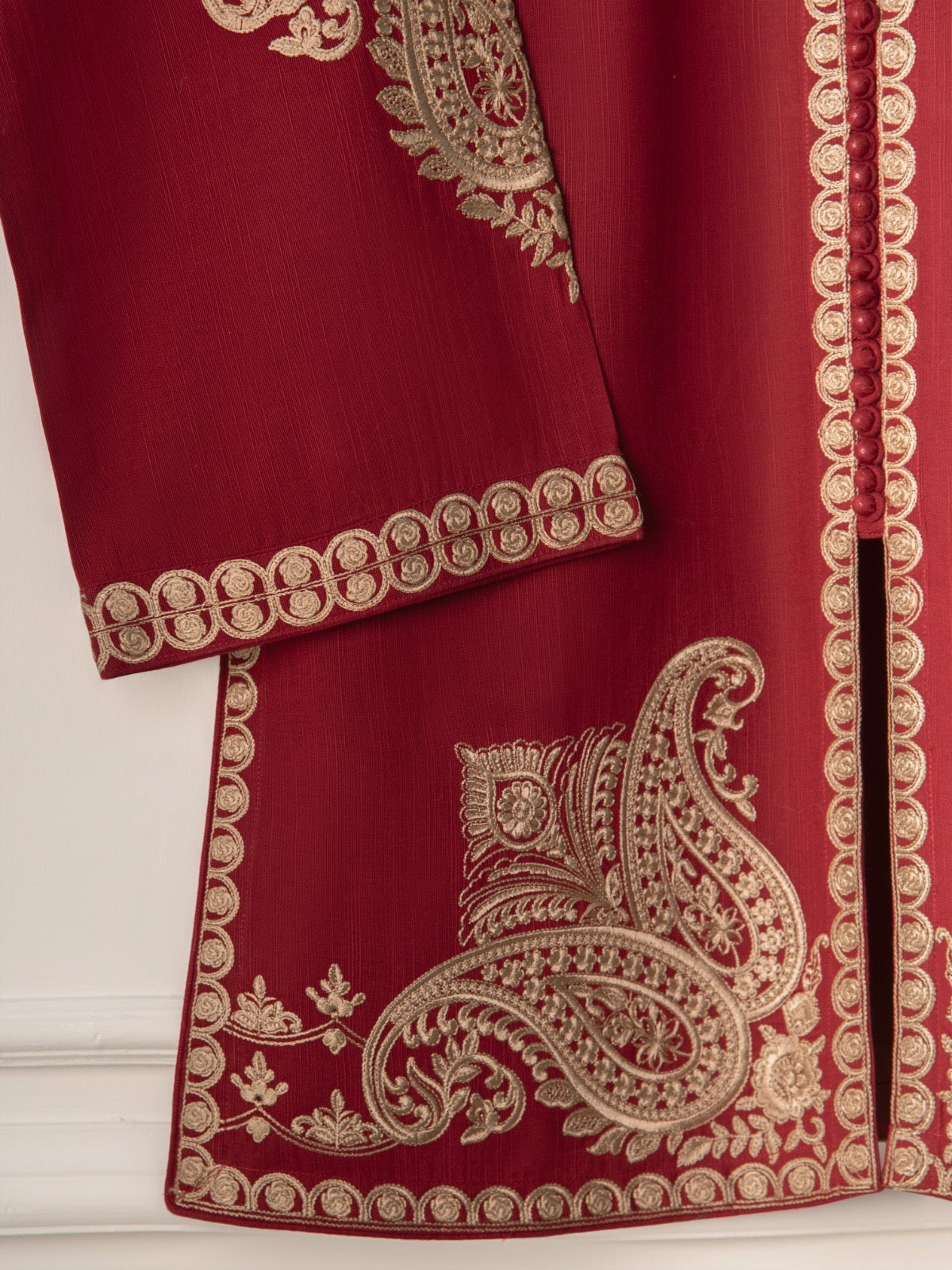 2 Piece - Embroidered Khaddar Suit S110723