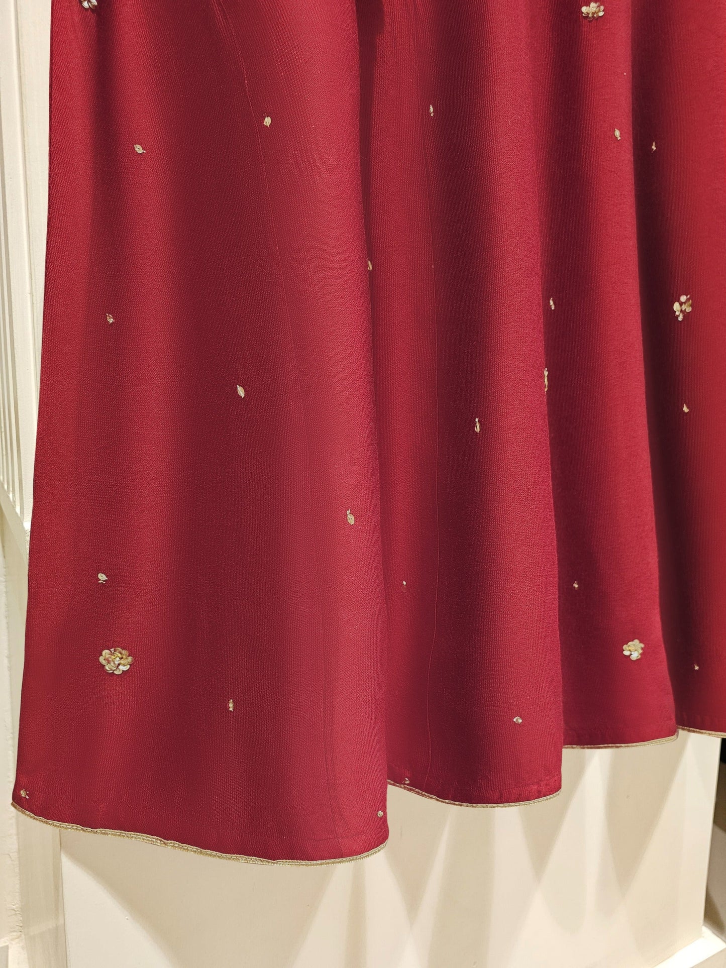 3 Piece- Pure Silk Net Embroidered Suit S111468