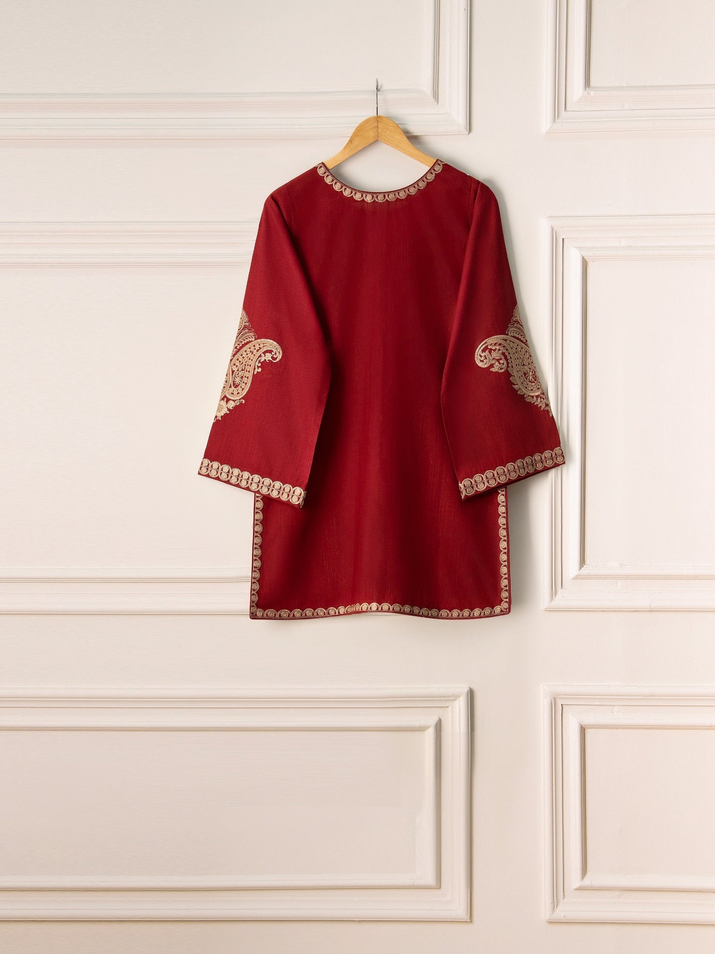 2 Piece - Embroidered Khaddar Suit S110723