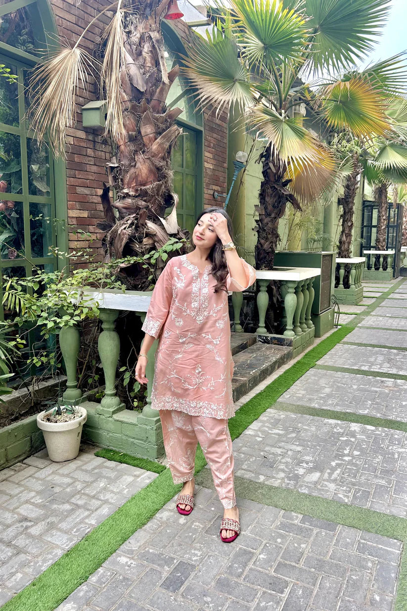 PEARL PEACH CO-ORD SET