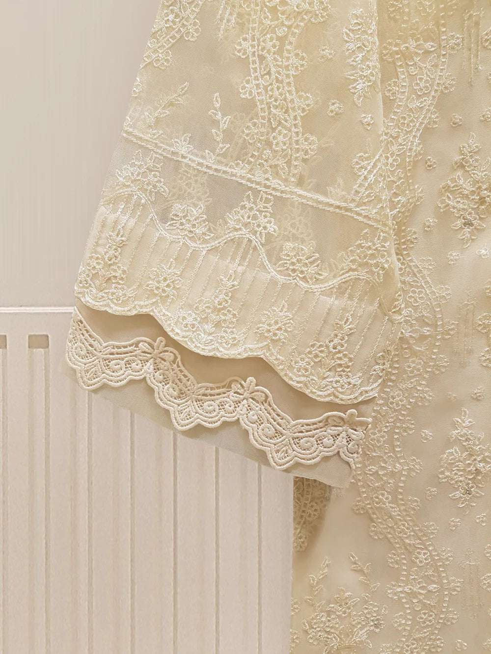 TWO PIECE PURE ORGANZA EMBROIDERED SHIRT WITH DUPATTA S107014