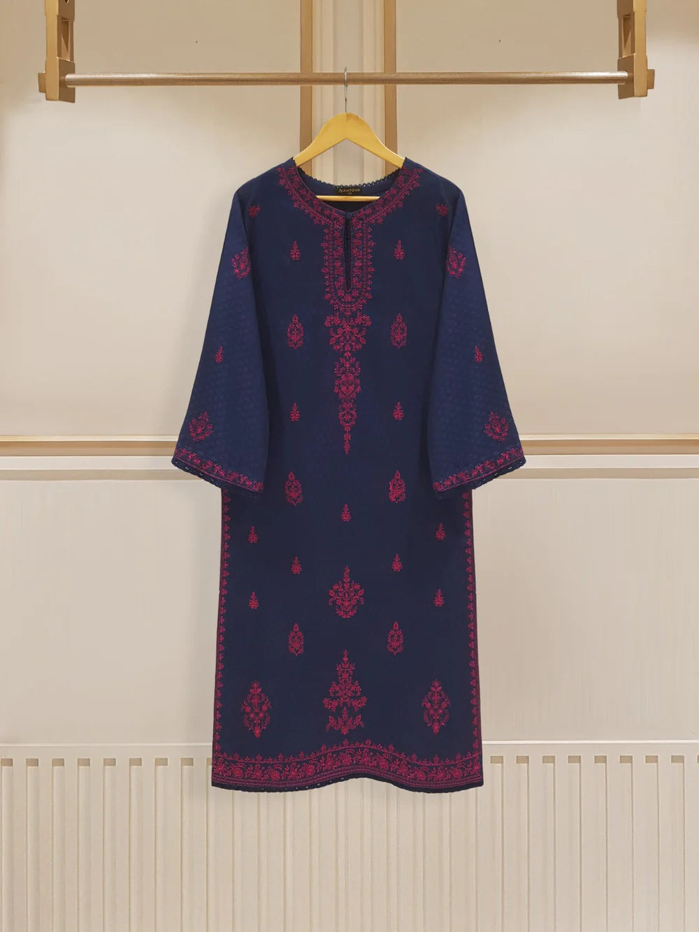 PURE EMBROIDERED JACQUARD LAWN SHIRT AND CHIFFON DUPATTA S107053