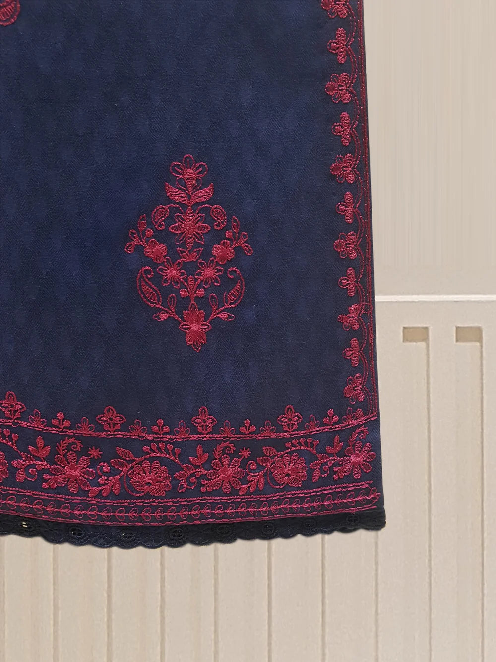 PURE EMBROIDERED JACQUARD LAWN SHIRT AND CHIFFON DUPATTA S107053