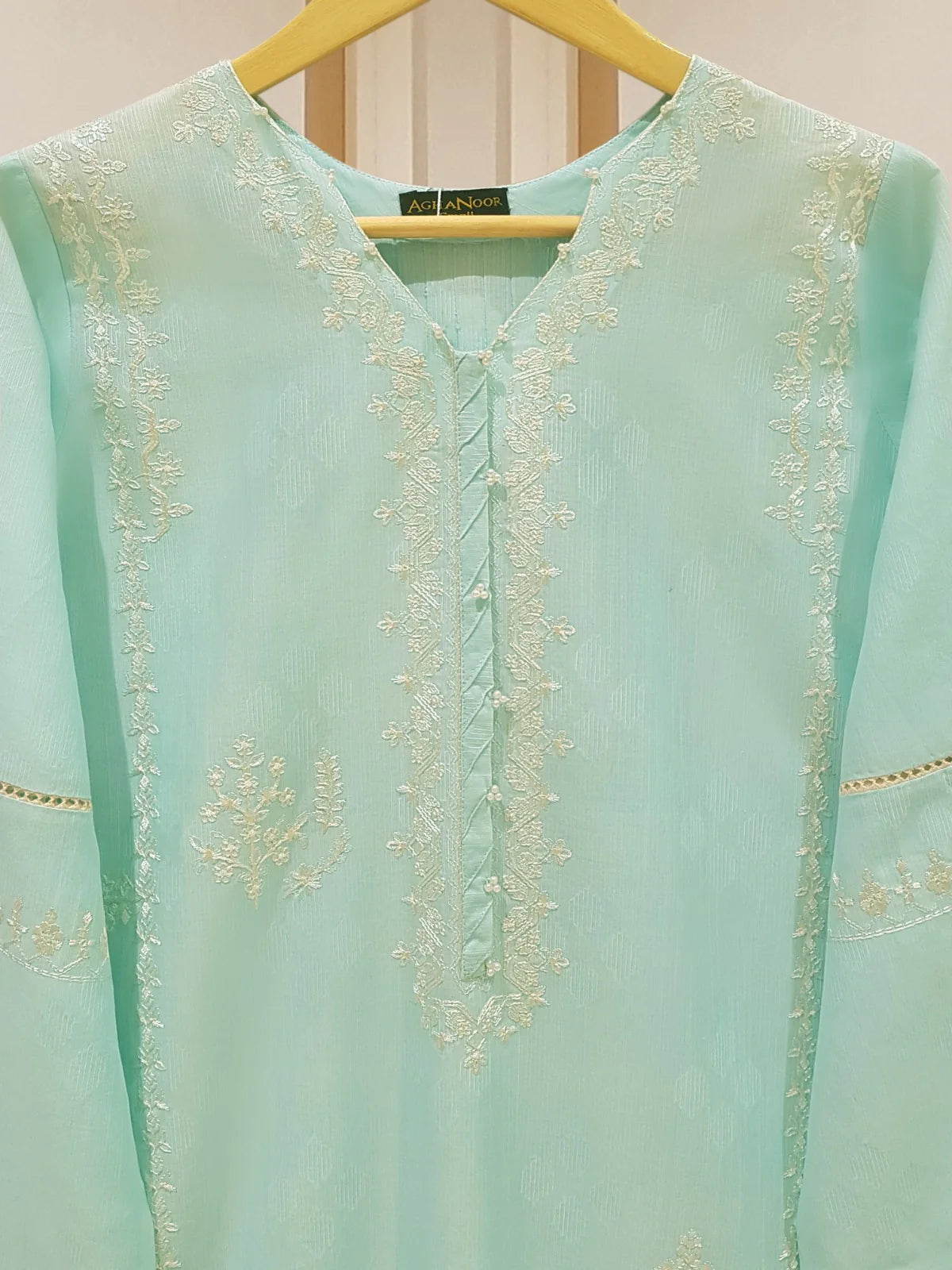 PURE JACQUARD LAWN EMBROIDERED SHIRT S107373