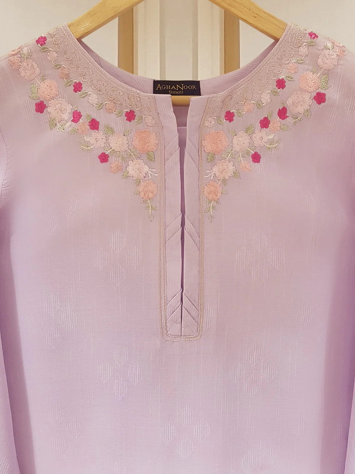 PURE EMBROIDERED JACQUARD LAWN SHIRT S107394