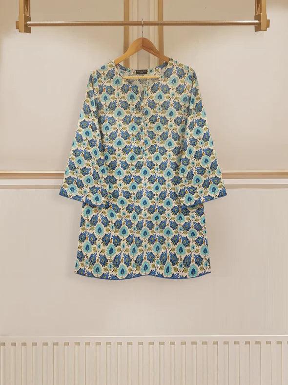 TWO PIECE PREMIUM DIGITAL PRINTED PURE LAWN SHIRT WITH PANT S107420