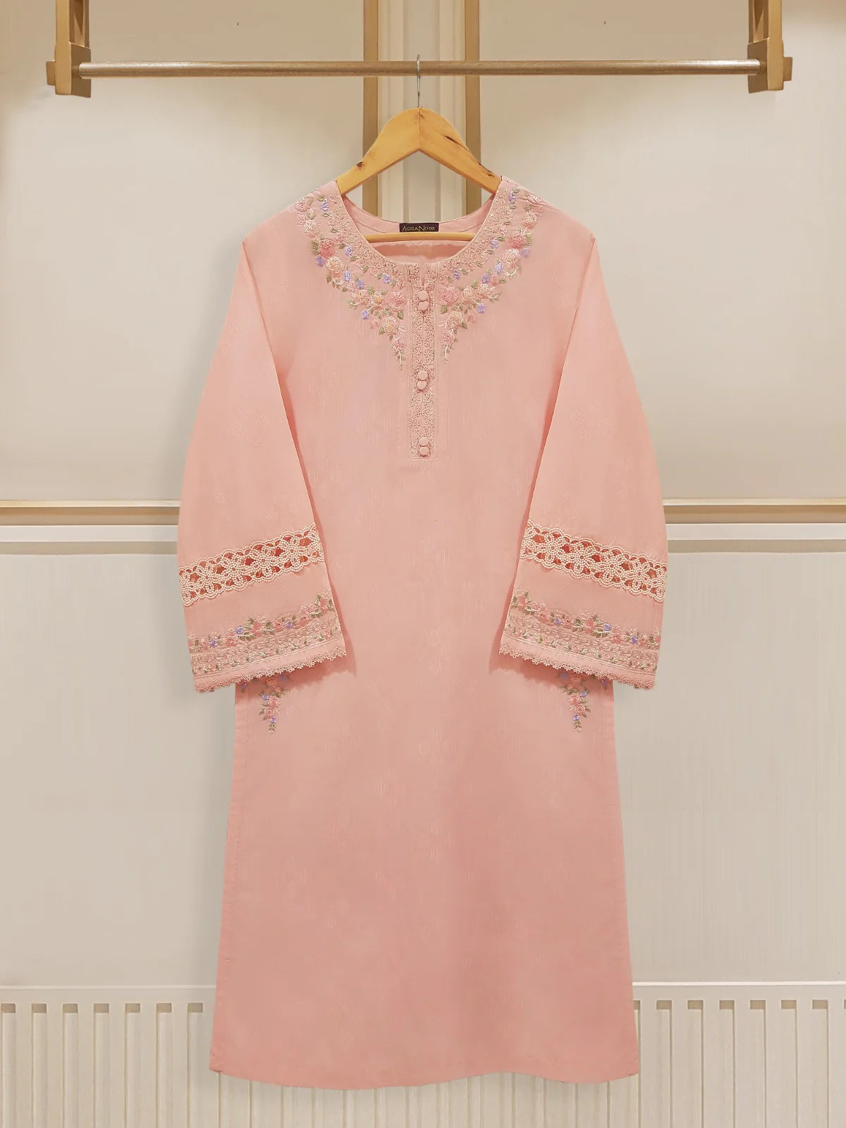 FINE JACQUARD EMBROIDERED SHIRT S107682