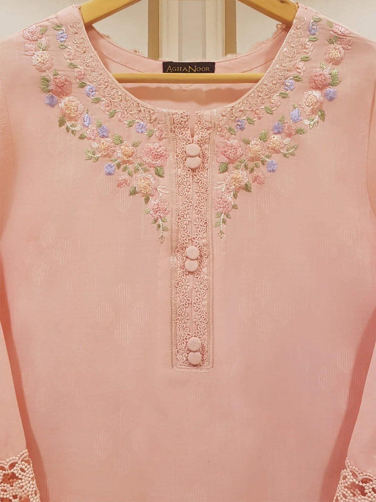 FINE JACQUARD EMBROIDERED SHIRT S107682