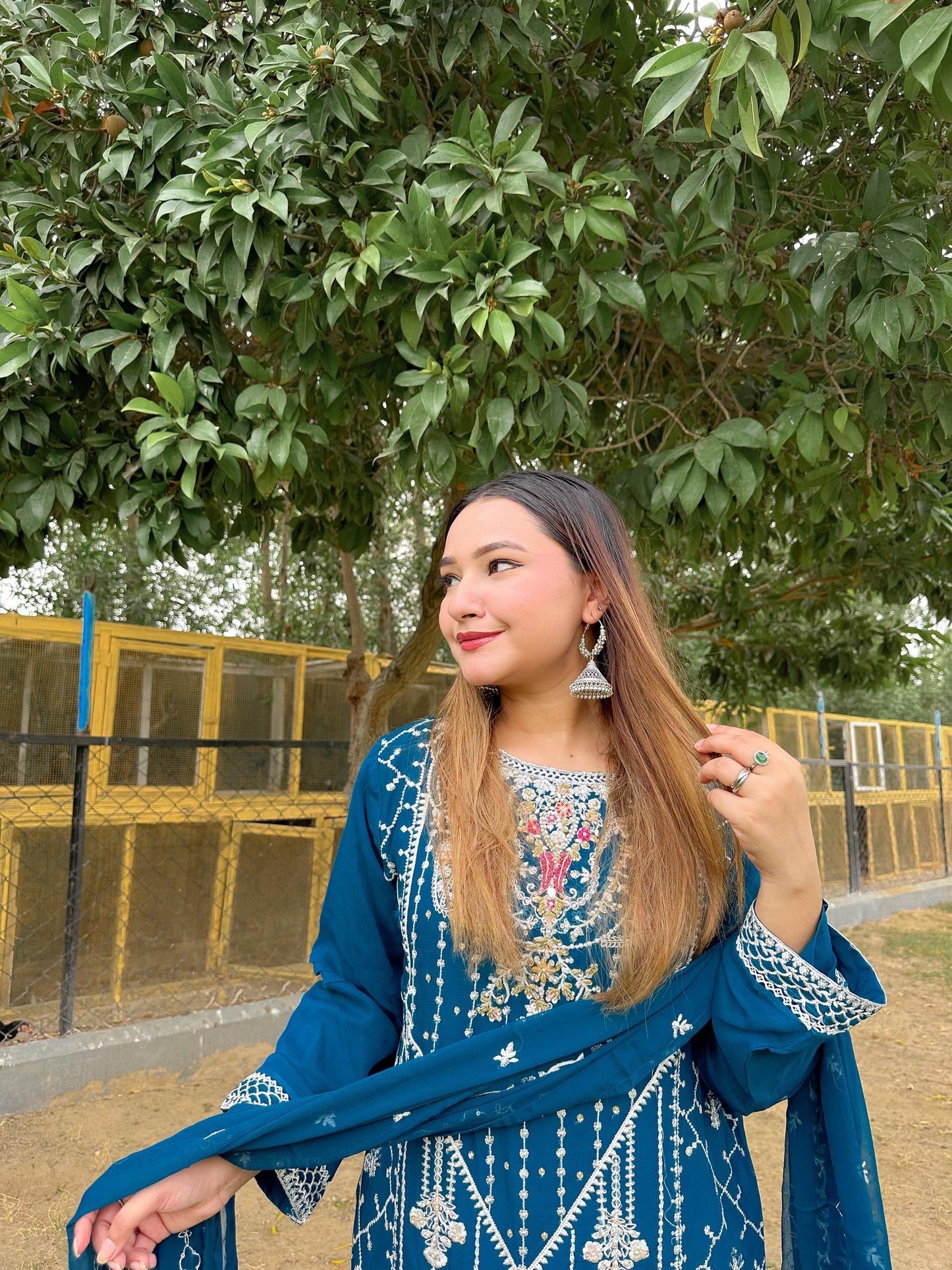 SHANZEY 2PC SUIT SHIRT DUPATTA