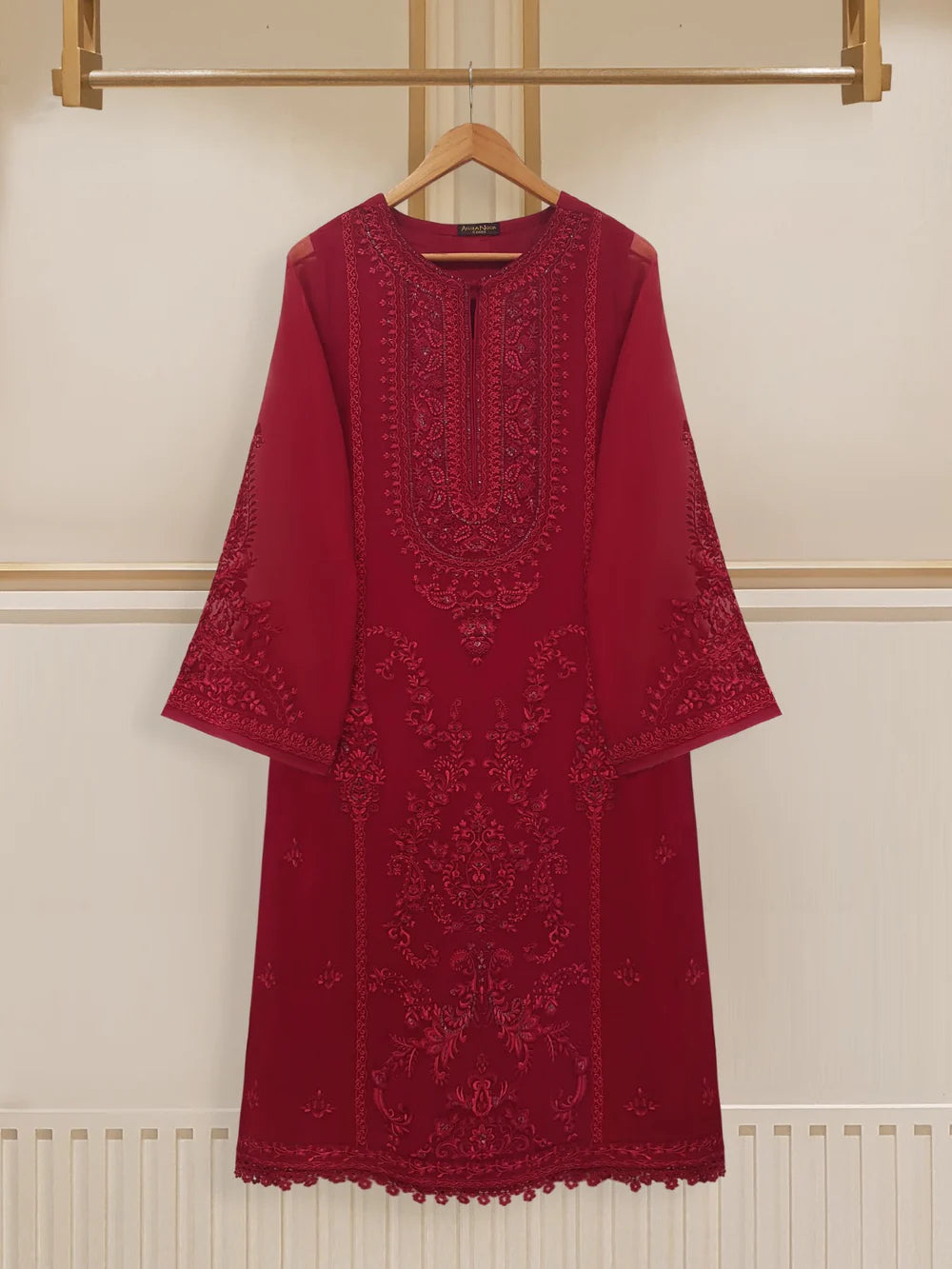 3 PIECE - EMBROIDERED CHIFFON SUIT S107934