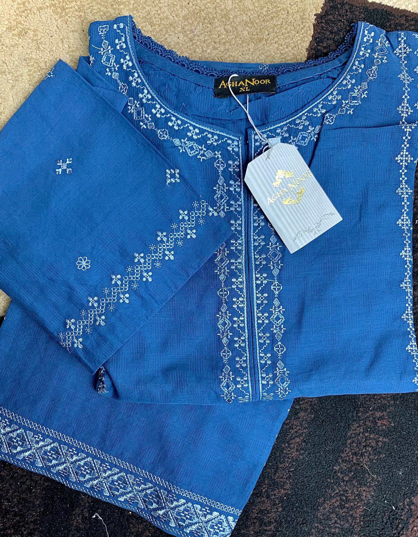 PURE EMBROIDERED JACQUARD LAWN SHIRT S107099