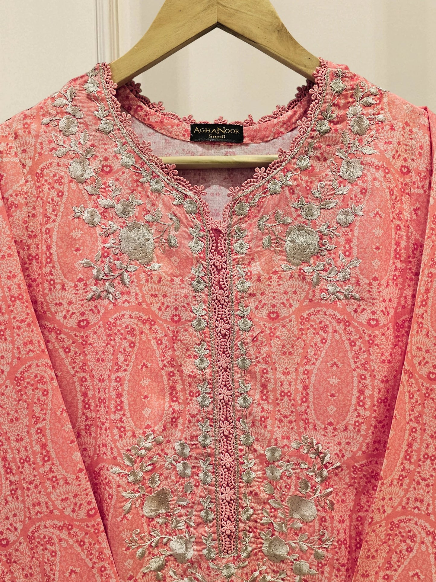Digital Printed embroidered Lawn Shirt S111859