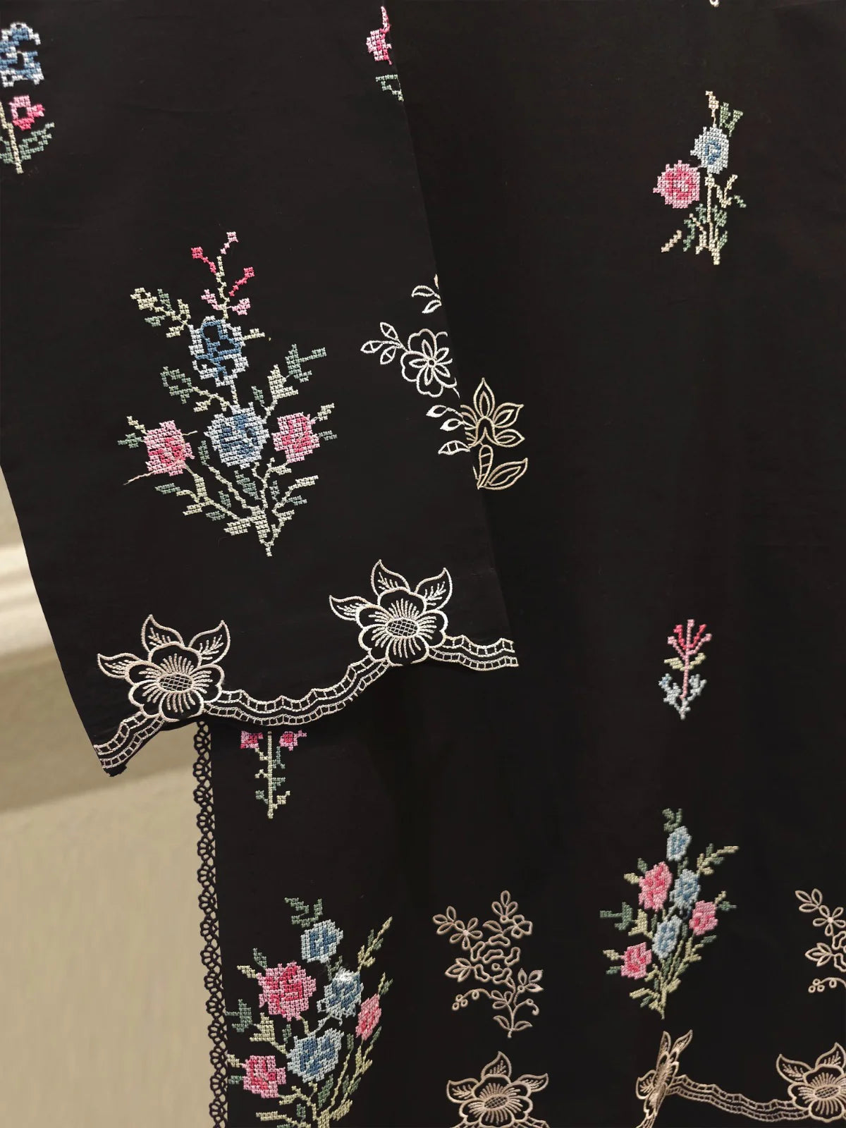 2 Piece - Embroidered Cambric Suit S112425