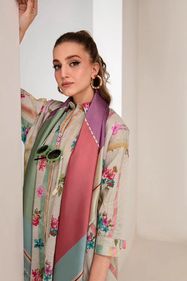 3PCS STITCHED PRINTED LAWN PR-793