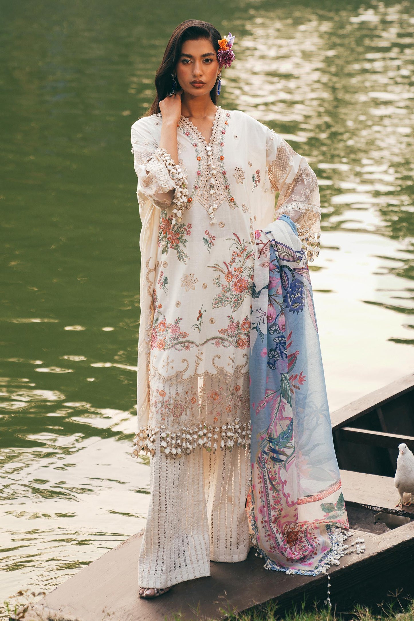 Unstitched Lawn 3 Piece Suit