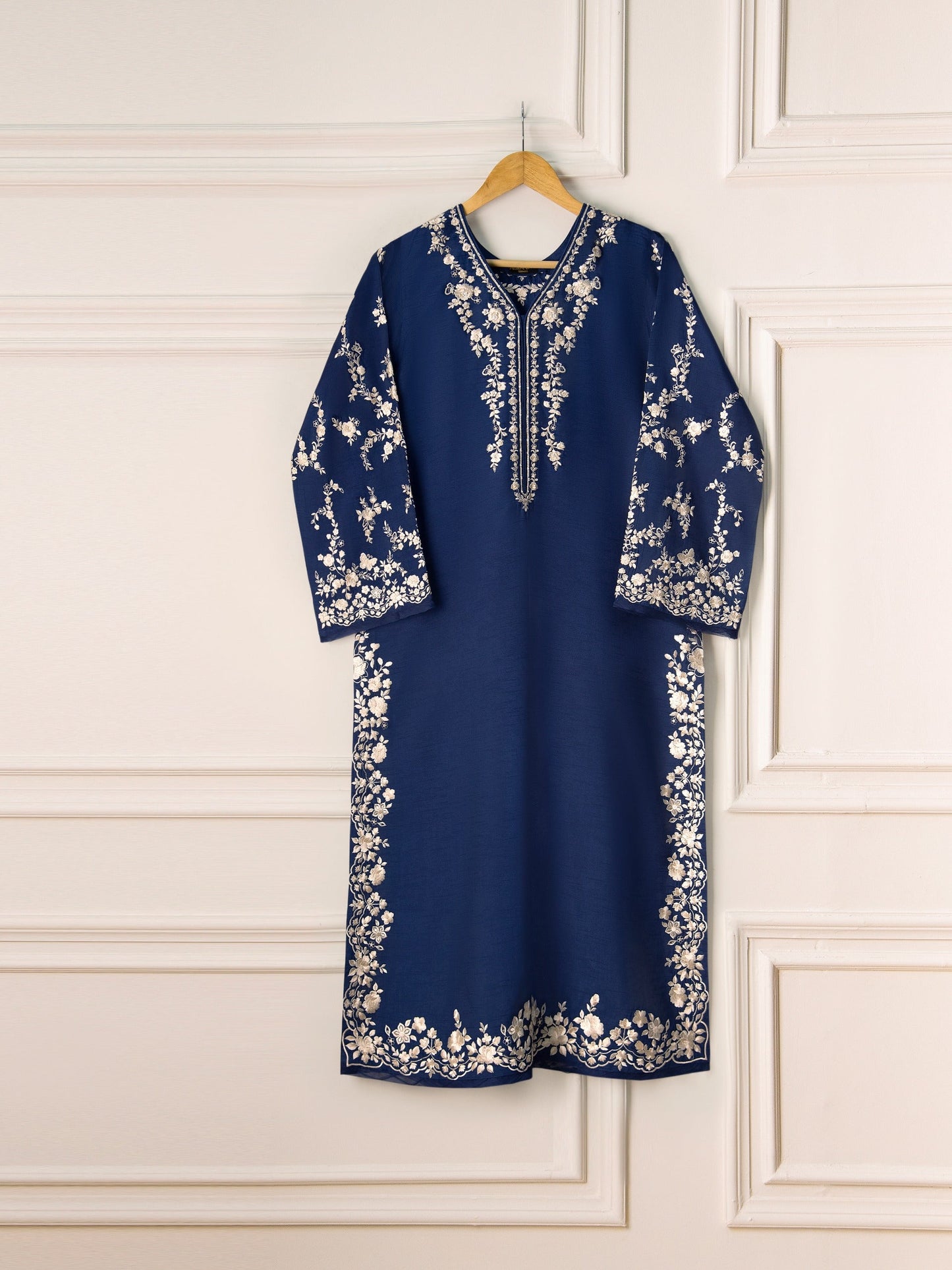 2 Piece- Pure Korean Silk Embroidered Suit S111004