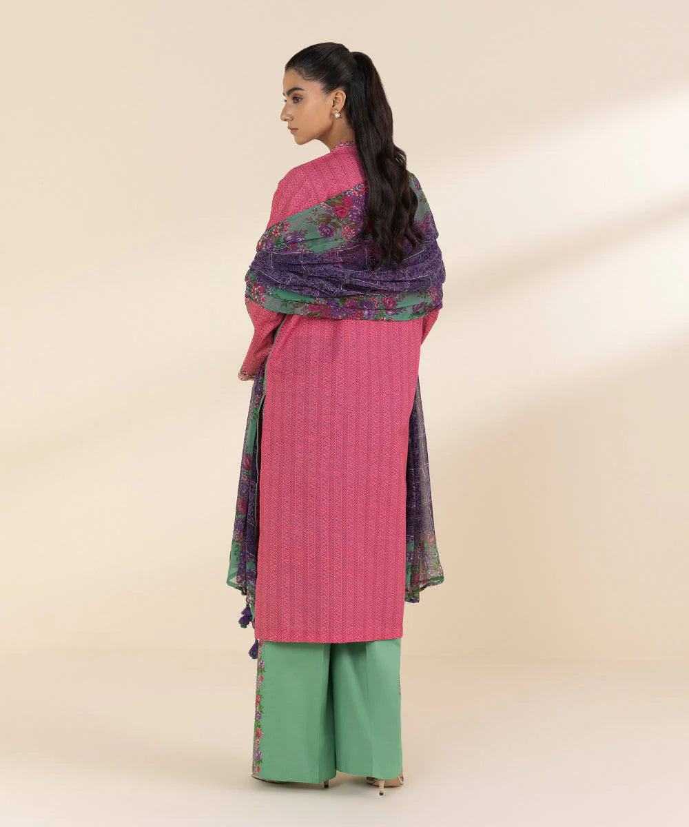 3 Piece - Embroidered Lawn Suit