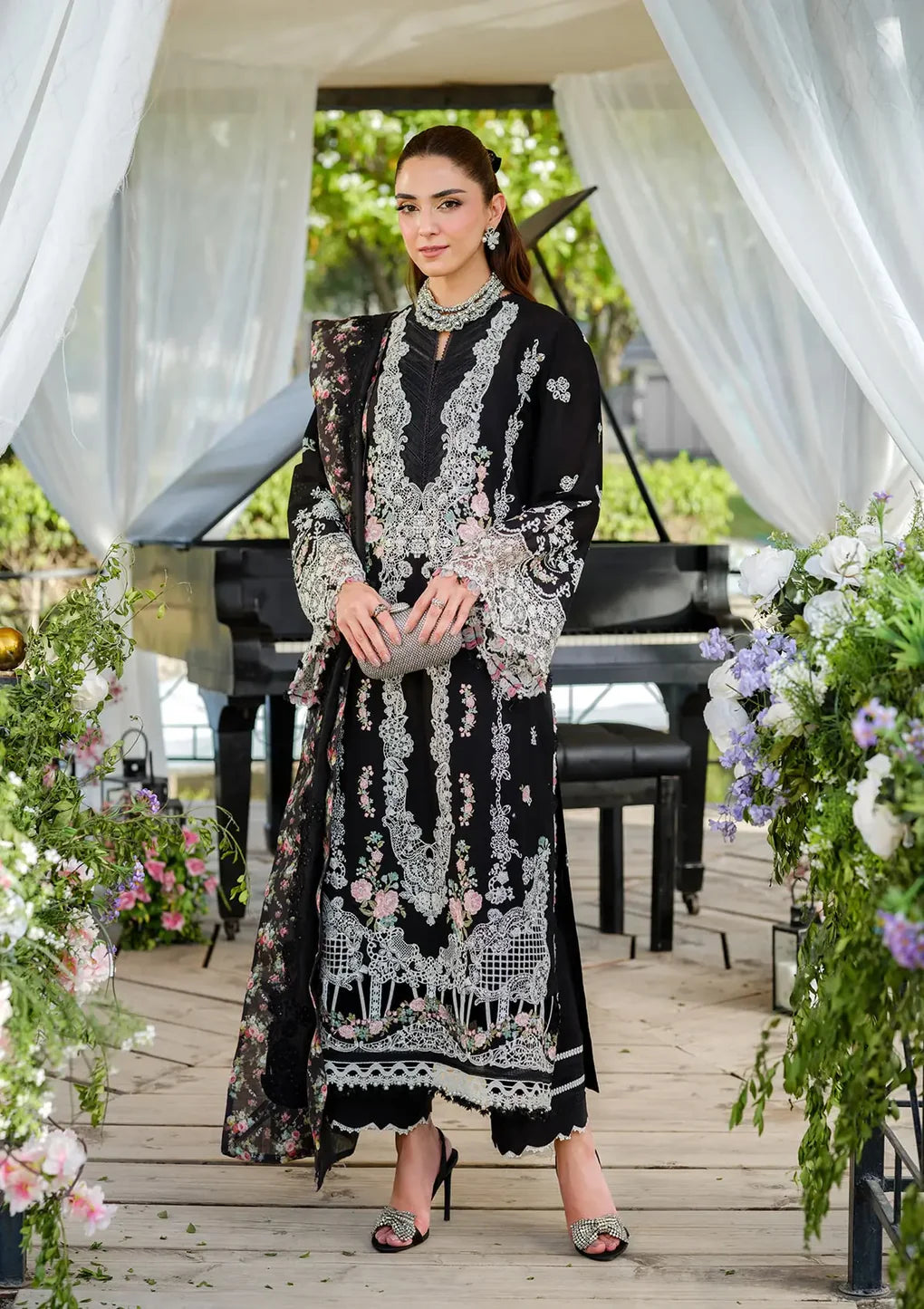 Elaf Unstitched Luxury Embroidered Lawn Collection'25 Vol.2
