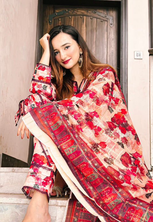 SAMWAH PRINTED SWISS LAWN SPSL05