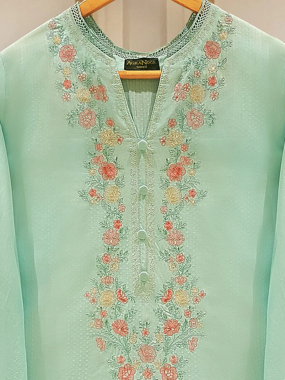 PURE EMBROIDERED JACQUARD LAWN SHIRT S107124