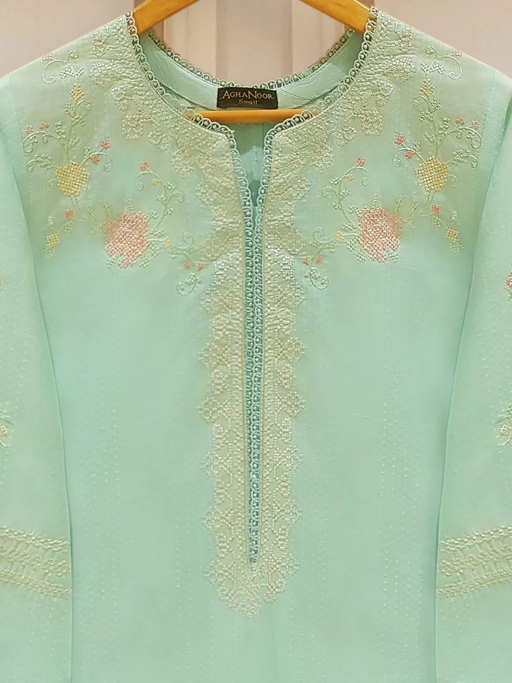 PURE EMBROIDERED JACQUARD LAWN SHIRT S107067