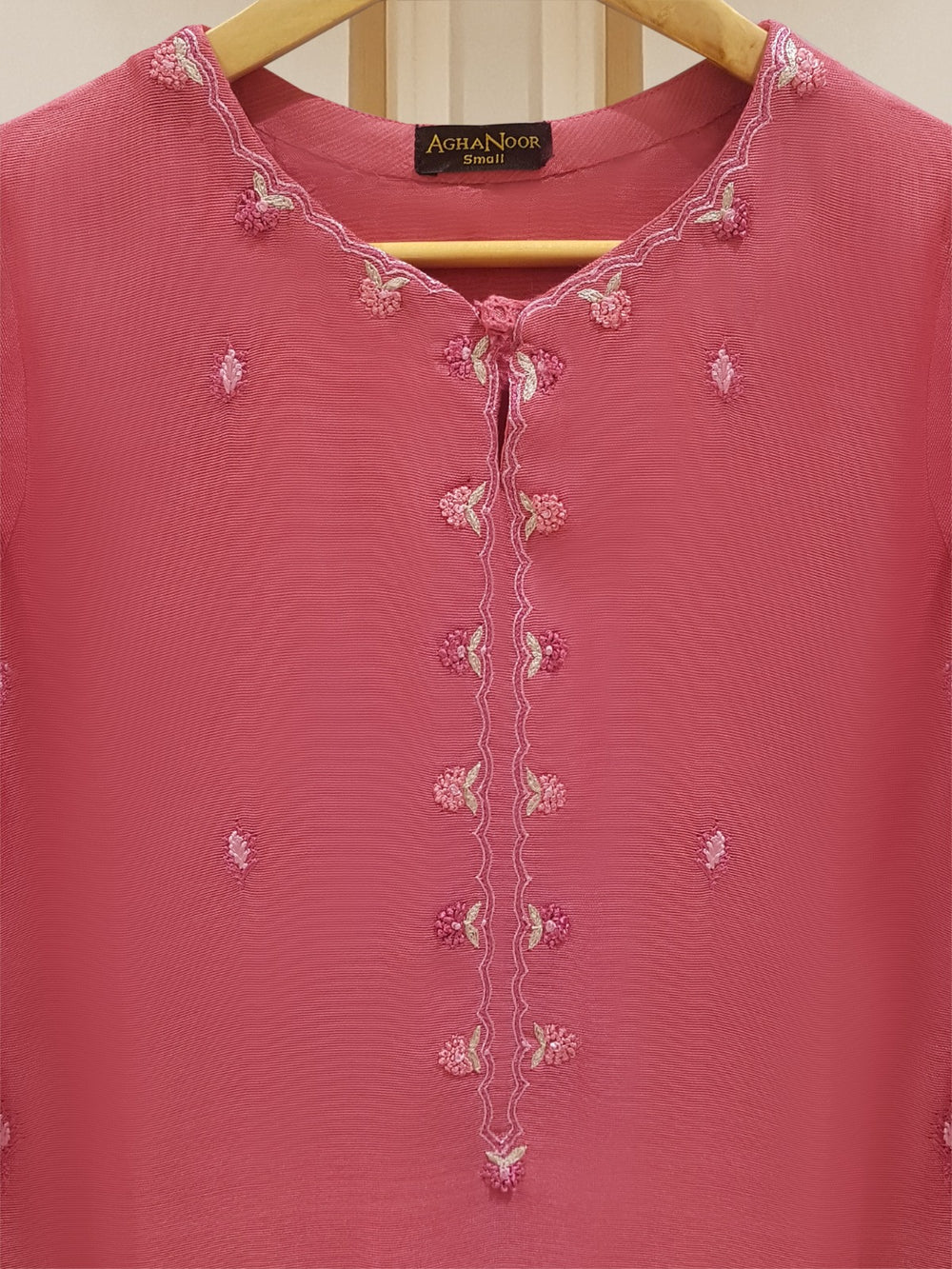 PURE COTTON NET EMBROIDERED SHIRT AND PANTS S106999