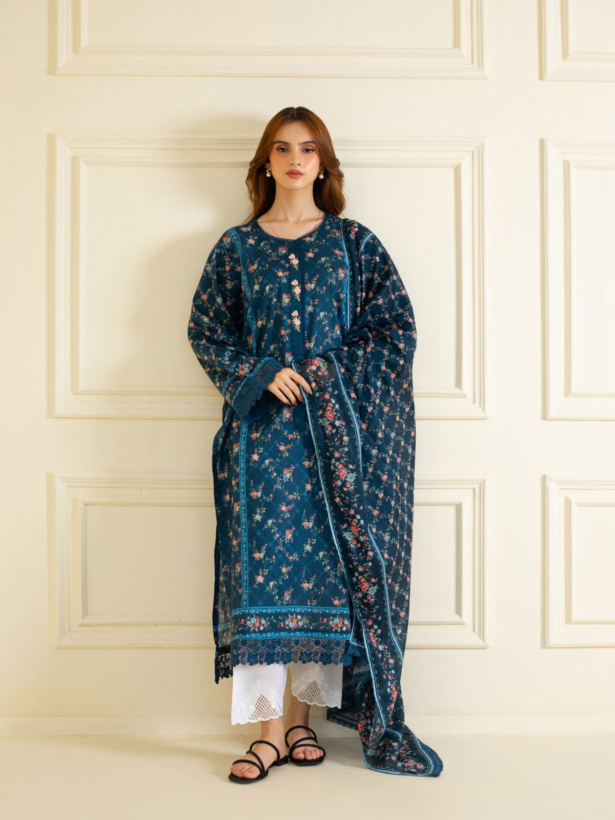 2 Piece - Pure Printed Lawn Suit S109821