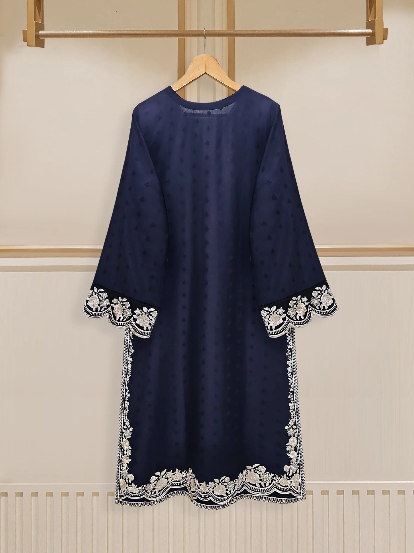 2 Piece - Pure Embroidered Jacquard Suit S110077