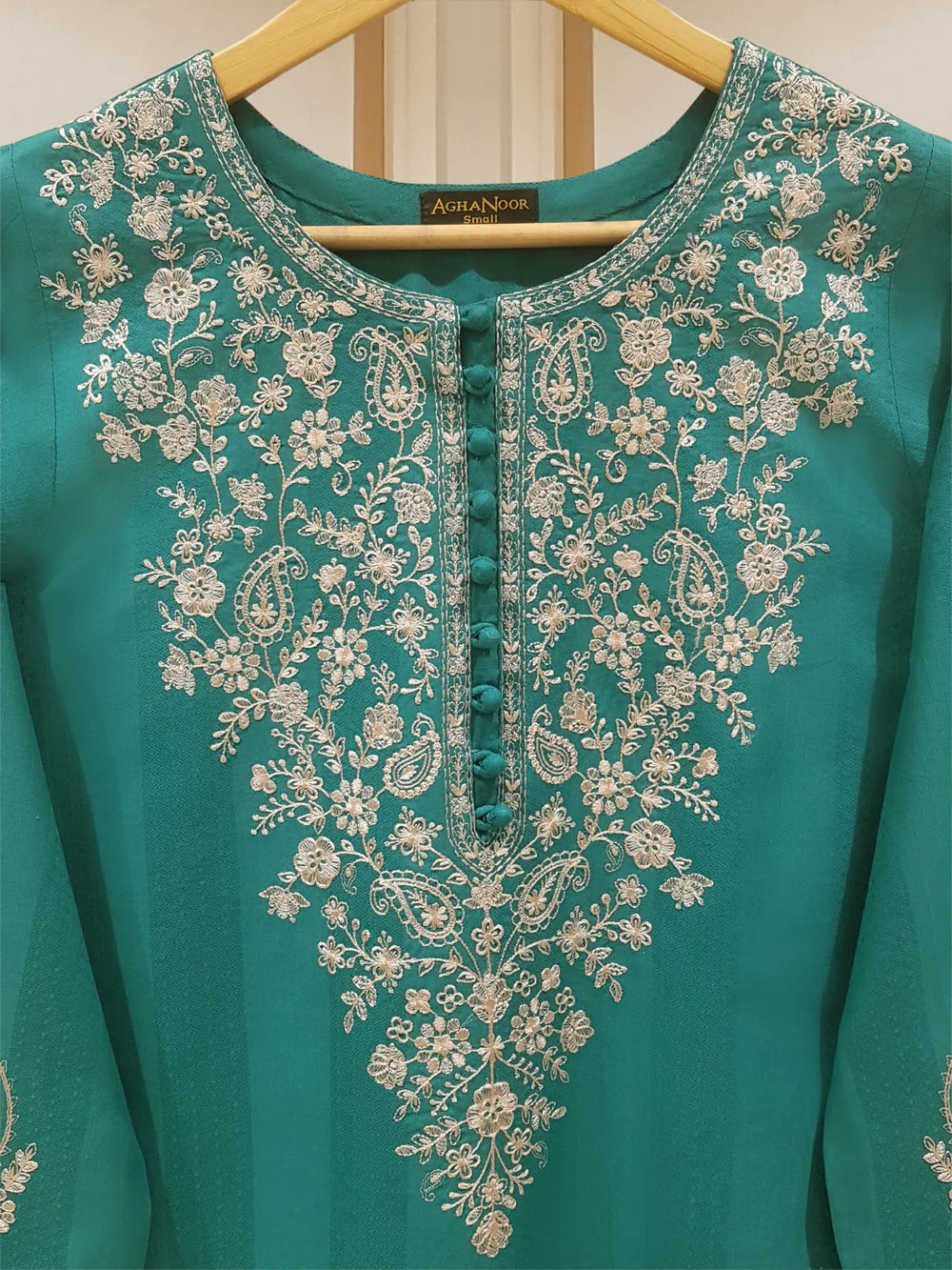 PURE EMBROIDERED JACQUARD LAWN SHIRT S106941