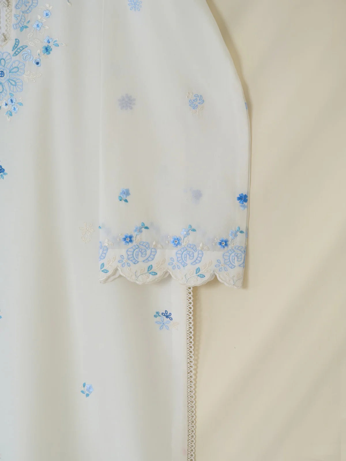 2 Piece - Embroidered Cambric Suit S110379