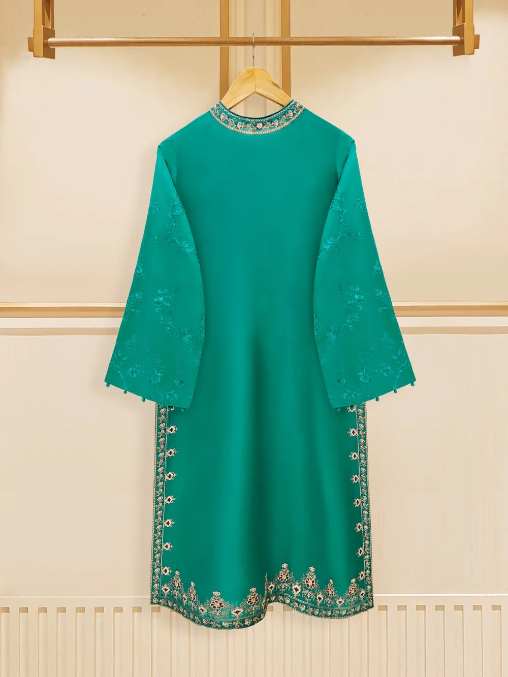 2 PIECE - FINE JACQUARD EMBROIDERED SUIT S109176